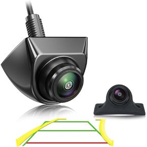 Car Backup Camera with Dynamic Trajectory Guide Line, GreenYi AHD1080P Reverse Rear View Cam, Adjustable Fisheye Lens, Waterproof Night Vision 170 Degree Wide View