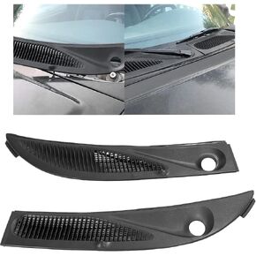 HECASA Windshield Wiper Cowl Grille Panels Compatible with 1995-2005 Ford Explorer 1997-2001 Mercury Mountaineer Replacement for F57Z-78022A68-A F57Z-78022A69-A