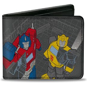 Hasbro Wallet, Bifold, Transformers Optimus Prime and Bumblebee Built For Greatness, Vegan Leather
