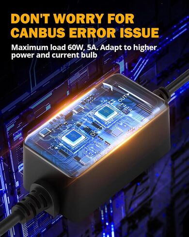 Auxbeam ترقية H11/H8/H9 Canbus خالية من وحدة فك ترميز المقاوم المضاد للخلل ، 2pcs/مجموعة محسّنة Deconder Canbus ، سلسلة C10 in Kuwait