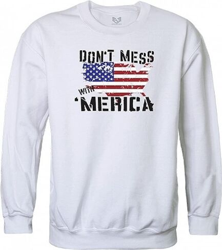 Rapid Dominance Graphic Crewneck Sweatshirt, White, Small in Saudi Arabia