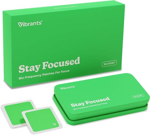 Vibrants Good Night Patches | Natural Bio-Frequency Patches for Sleep | Essential Pack of 28 Plus Refillable Case in Kuwait