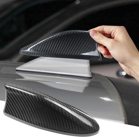 Compatible with Antenna Cover Shark Fin Trim Hood Real Carbon Fiber Automotive Roof Aerials for Subaru BRZ WRX 2022 2023 (Black) in Saudi Arabia