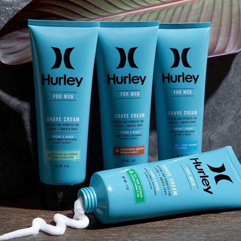 Hurley Men's Shaving Cream - Softens and Hydrates with Aloe Extract and Vitamin E in Saudi Arabia
