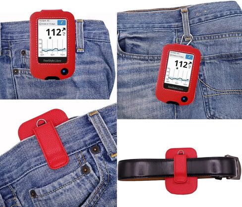 Premium Holster with Screen Protector, Belt Clip,Carabiner (Including a Neck Lanyard) for Freestyle Libre 3/ Freestyle Libre 2 (Black) in Saudi Arabia
