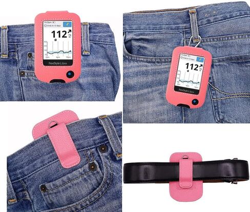 Premium Holster with Screen Protector, Belt Clip,Carabiner (Including a Neck Lanyard) for Freestyle Libre 3/ Freestyle Libre 2 (Black) in Saudi Arabia
