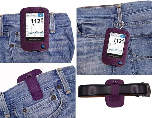 Premium Holster with Screen Protector, Belt Clip,Carabiner (Including a Neck Lanyard) for Freestyle Libre 3/ Freestyle Libre 2 (Black) in Saudi Arabia