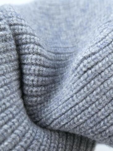 100% Merino Wool Ribbed Knit Beanie Cap, Warm Winter Hat, Unisex for Men and Women in Saudi Arabia