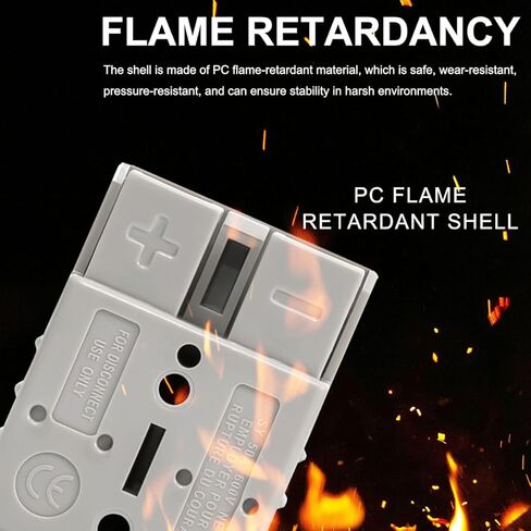 شحن شوكية شوكية كهربائية ، بطارية من 1 إلى 2 فاصل توصيل سريع الاتصال موصل قطع الاتصال 50A بطارية الطائر كابلات 10AWG تناسب الشوكة الكهربائية ، عربات البطارية in Kuwait