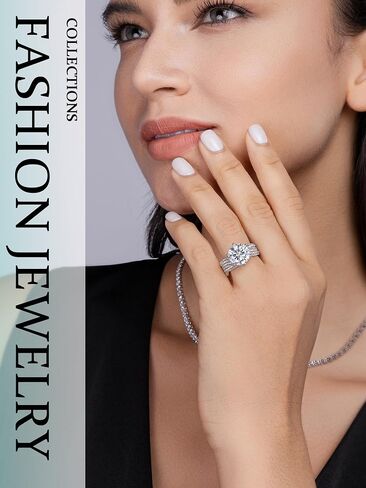 5CT Moissanite Fridal Ring للنساء D Color VVS1 Round Cut Cut Mitry Rings for Home S925 STERLIN in Saudi Arabia