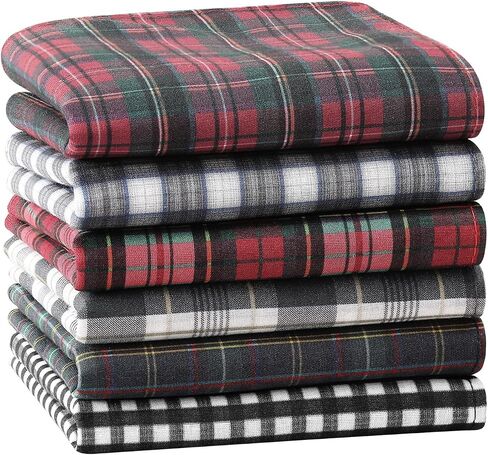 Houlife Clankkerchief للرجال ، هدايا القطن الناعمة مع نمط مناديل للرجال المناديل المتقلب مجموعة 6pcs 15.7 * 15.7 ″ in Saudi Arabia