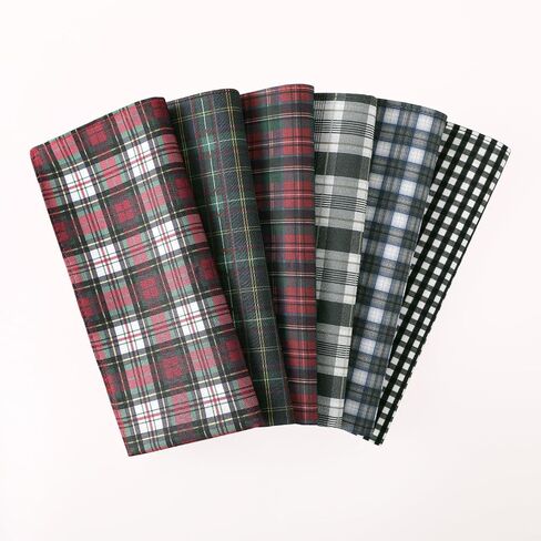Houlife Clankkerchief للرجال ، هدايا القطن الناعمة مع نمط مناديل للرجال المناديل المتقلب مجموعة 6pcs 15.7 * 15.7 ″ in Saudi Arabia