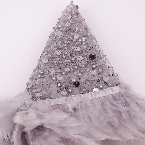 Tulle Bride Handkerchief - Authentic Beads Embroidered Hairy Bridal Wedding Party Accessory Gift, Belly Dance| 1 Pieces in Kuwait