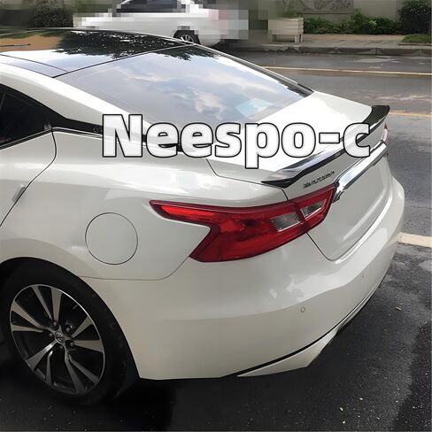 جناح المفسد الجذع الخلفي يناسب نيسان ماكسيما S/SL/SR/SV/Platinum 2016-2023 Gloss Black Decklid Lip Accessories in Saudi Arabia