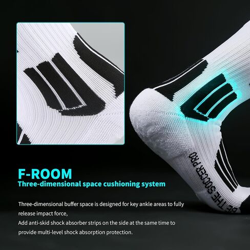 Unisex Ultra Grip Socks Soccer,Soccer Socks Men,Nonslip&breathable Tire Silicone Football Sock（Fits men's size 6-11） in Saudi Arabia