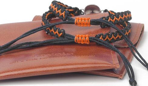 Baseball Charm Bracelet Gift 2PCS for Boys Girls Kids Adults | Stylish Sports Jewelry | Great Birthday or Coach Appreciation Gift (orangeblack 2pcs) in Saudi Arabia