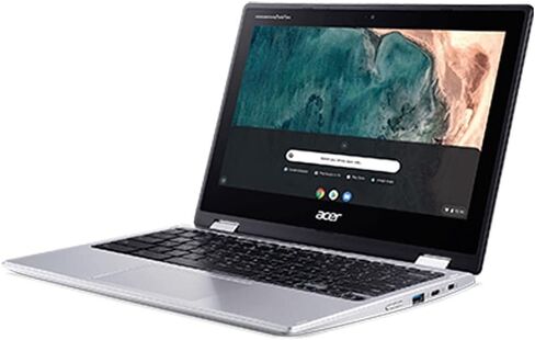 ايسر لابتوب كروم بوك سبين 311 قابل للتحويل، انتل سيليرون N4020، شاشة لمس HD 11.6 انش، LPDDR4 4GB، اي ام ام سي 32GB، جيجابت واي فاي 5، بلوتوث 5.0، جوجل كروم، CP311-2H-C679 in Saudi Arabia
