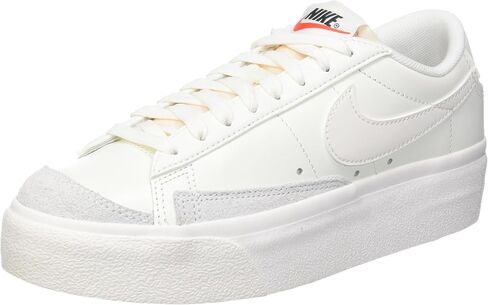 Nike Blazer Low Platform DJ0292-100 حذاء كاجوال نسائي (أبيض/أبيض-أسود) in Kuwait