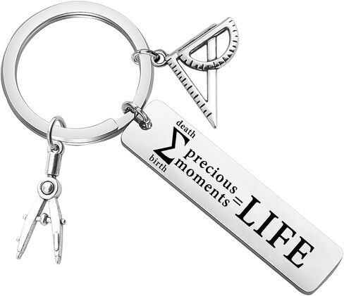 CHOORO Math Life Keychain Teacher's Day Gift Math Inspirational Gift for Teacher in Saudi Arabia