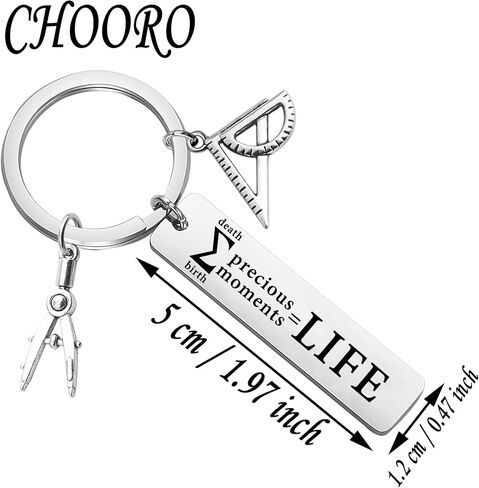CHOORO Math Life Keychain Teacher's Day Gift Math Inspirational Gift for Teacher in Saudi Arabia
