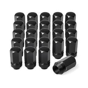 Orion Motor Tech M14x1.5 Lug Nuts, Cone Seat Lug Nut Set with 7/8" Hex, 14x1.5mm Wheel Lug Nuts Compatible with Buick Dodge Cadillac Chrysler Chevy Silverado, GM 9596070 611-236, Set of 24, Chrome