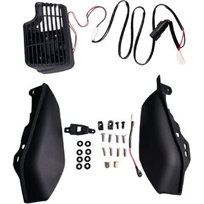 Air Deflector with Fan Cooler Heat Shield for Harley Touring CVO Road Glide Limited Tri Glide Ultra Limited FLHTK CVO Ultra Limited Electra Glide Ultra Classic 2017-2024