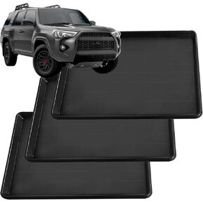 3pcs Auto Oil Drip Pan Pan كبيرة جدًا للزيت للتنقيط للسيارة للحفاظ على أرضية مرآب عرض غرفة آمنة ونظيفة (35.4 × 24 × 1.6 بوصة) (3 مساءً)