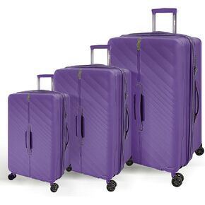 3 Piece Luggage Sets（21/28/31in） Luggage with TSA Lock,large luggage with spinner wheels,Travel Luggage for Men Women#Purple