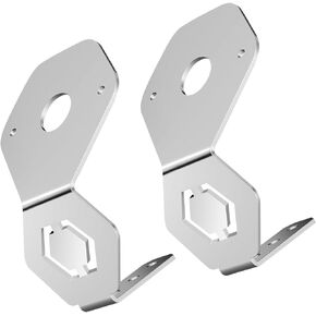 Watermelon Mirror Turn Signal Angled Bracket Holder Stainless Steel 2Pack W/o LED Lights