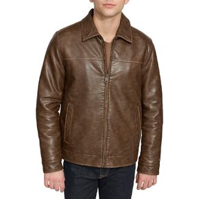 Tommy Hilfiger Men's Classic Faux Leather Jacket