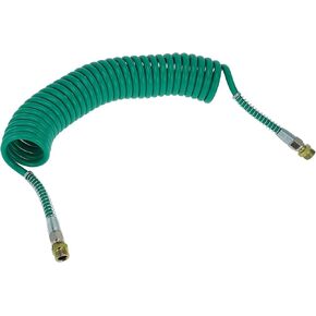 30 Circle Air Brake Brake Brake Booder Coled Line Tail Line Cable for Trucks Trucks Associal مع M22x1.5 npt Fitting Green 24.5ft
