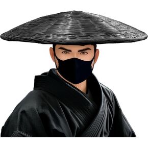 Handmade Bamboo Sun Hat – Traditional Conical Hat for Samurai & Swordsman, Japanese Style