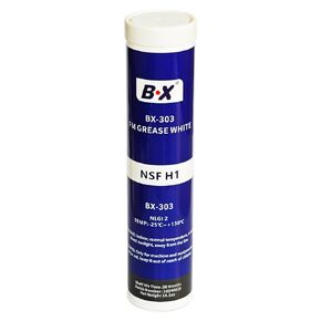 BX-303 FM Food Grade Grease NSF H1 مصدقة من شحوم الليثيوم الأبيض لآلات المواد الغذائية والمحامل ومعدات المطبخ التجاري 14.1 أوقية (400 جم)
