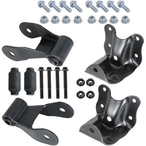 722-016 722-019 Rear Leaf Spring Rearward Shackle Hanger Bracket Kit LH and RH For 1997-2003 F150 Truck 1997-1999 F250 Truck