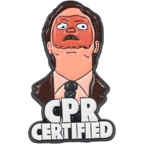 دبوس المينا المعتمد من CPR ، شارات طية صدريقة مضحكة ، بروش معتمد من CPR ، دبابيس ميم CPR ، هدية الفكاهة ، دبابيس السخرية ، عاشق عرض كوميدي ، دبوس نكتة الساخرة
