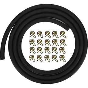 Be-one 3/16 Inch ID Gas Fuel Line Tubing Hose Clamps for Kawasaki Kohler Briggs & Stratton Small Engines 9.8 Feet Length