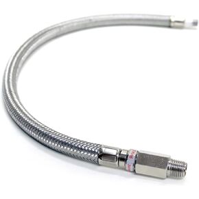 Kleinn Air Horns 30102 Steel Braided Leader Hose with Check Valve