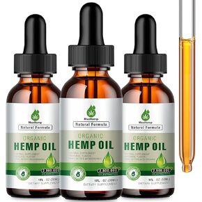 Hemp Oil Organic Premium - 2,800,000 Maximum Strength - 100% Natural Hemp Drops Tincture - Hemp Oils with Vegan 014626