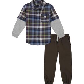 Quiksilver boys 2pc Woven/Knit Shirt Pant Set