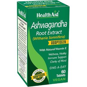 Ashwagandha 350 mg Root Extract, 15:1 Concentrate, Once Daily, 60 Tablets, Vegan