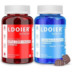 Ashwagandha Gummies 120 Count-مختلط التوت ، نباتي ، قائم على النبات ، غير المعدلة وراثيا ، خالية من الغلوتين وخالية من الجيلاتين.