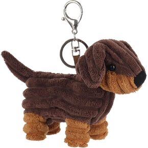 مجموعة مفاتيح اللحم المشمش Lamb Dachshund ، ألعاب مفاتيح أفخم ناع