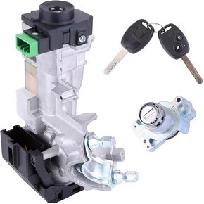 Ignition Switch Cylinder Door Lock W/2 Keys Compatible for Honda Pilot Accord Civic Fit Odyssey 2005-2011 2009-2015 Ignition Switch Lock Cylinder Assembly Set Replace 06351-SZA-A0172185-SZA-A01
