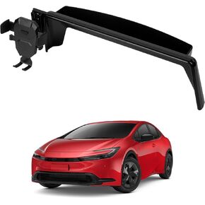 FIILINES Dashboard Storage Tray & Phone Holder Compatible with Toyota Prius 2023 2024 2025(ONLY FIT for 12.3INCH), Dash Center Console Organizer Cell Phone Mount Interior Accessories Black