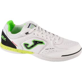Joma Top Flex 2432 in TOPW2432IN, Mens, Indoor Football Trainers, White/Black/Neon Green
