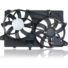 A/C Condenser Radiator Cooling Fan Assembly 621-392 7T4Z8C607A FO3115177 Compatible with 2007-2015 Ford Edge Compatible with 2007-2015 Lincoln MKX Pickup Truck