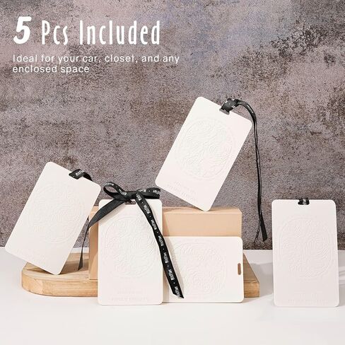 بطاقات ميتفلور المعطرة ، معطرات الهواء الزخرفية ، أكياس مرفوعة للمعطر من أجل الخزانة والدرج ، زينة معلقة بالسيارة ، رائحة قطنية للهواء الحمام ، 5 أجزاء. in Kuwait