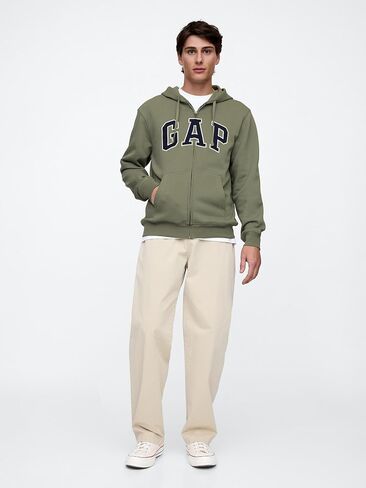 GAP Men's Heritage Logo Full Zip Hoodie in Saudi Arabia