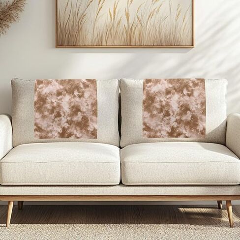 LedBack Brown Tie Dye Print Slipcovers for Couches and Sofas, Chair Recliner Headrest Protector Recliner Headrest Cover Sofa Headrest Decoration Cover, Easy to Clean in Saudi Arabia