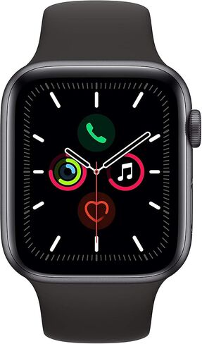 Apple Watch Series 5 (GPS, 40MM) Silver Aluminum Case with White Sport Band (Renewed) in Saudi Arabia